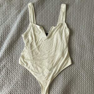 White forever 21 bodysuit